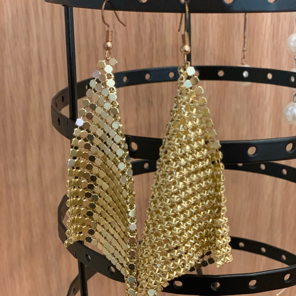 Gold earrings